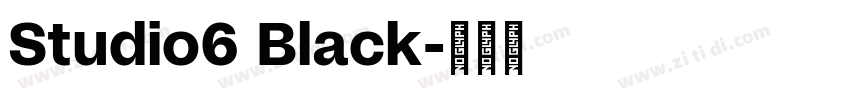 Studio6 Black字体转换